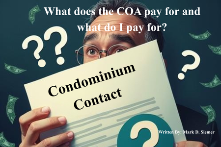 What does the COA pay for and what do I pay for?